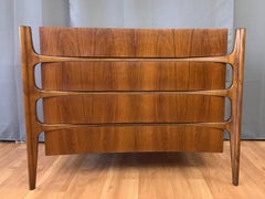 William Hinn for Urban Furniture Sculptural Walnut Four-Drawer Dresser