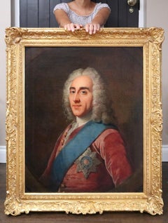 4° Conte di Chesterfield - Ritratto ad olio del 18° secolo in stile georgiano inglese
