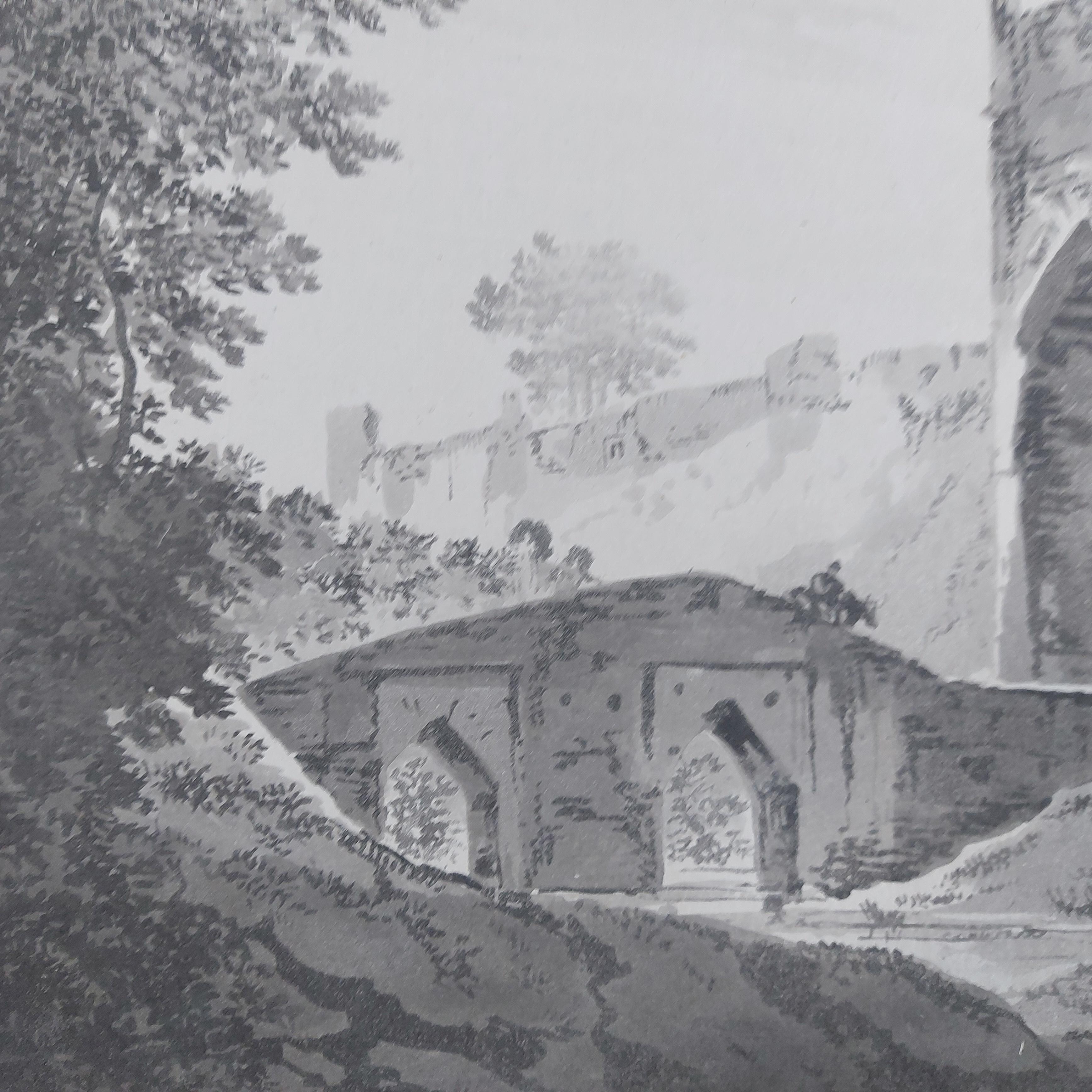 William Hodges, Indien, Gravur „The East End of the Fort of Mongheer“, Indien  3
