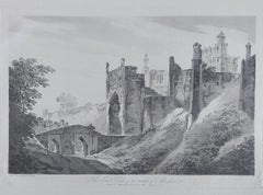 India William Hodges 'The East End of the Fort of Mongheer' India Engraving 