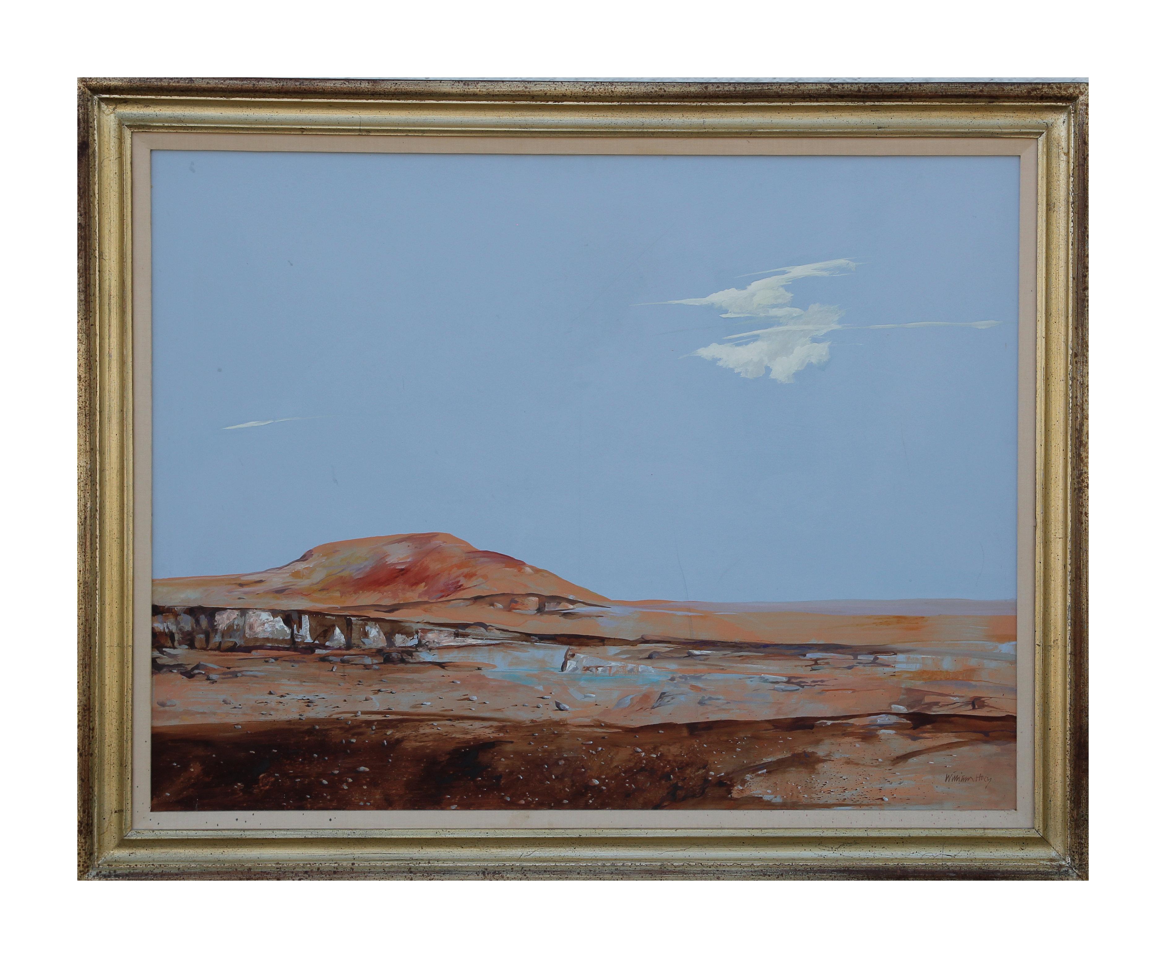 Sublime peinture naturaliste de paysage désertique