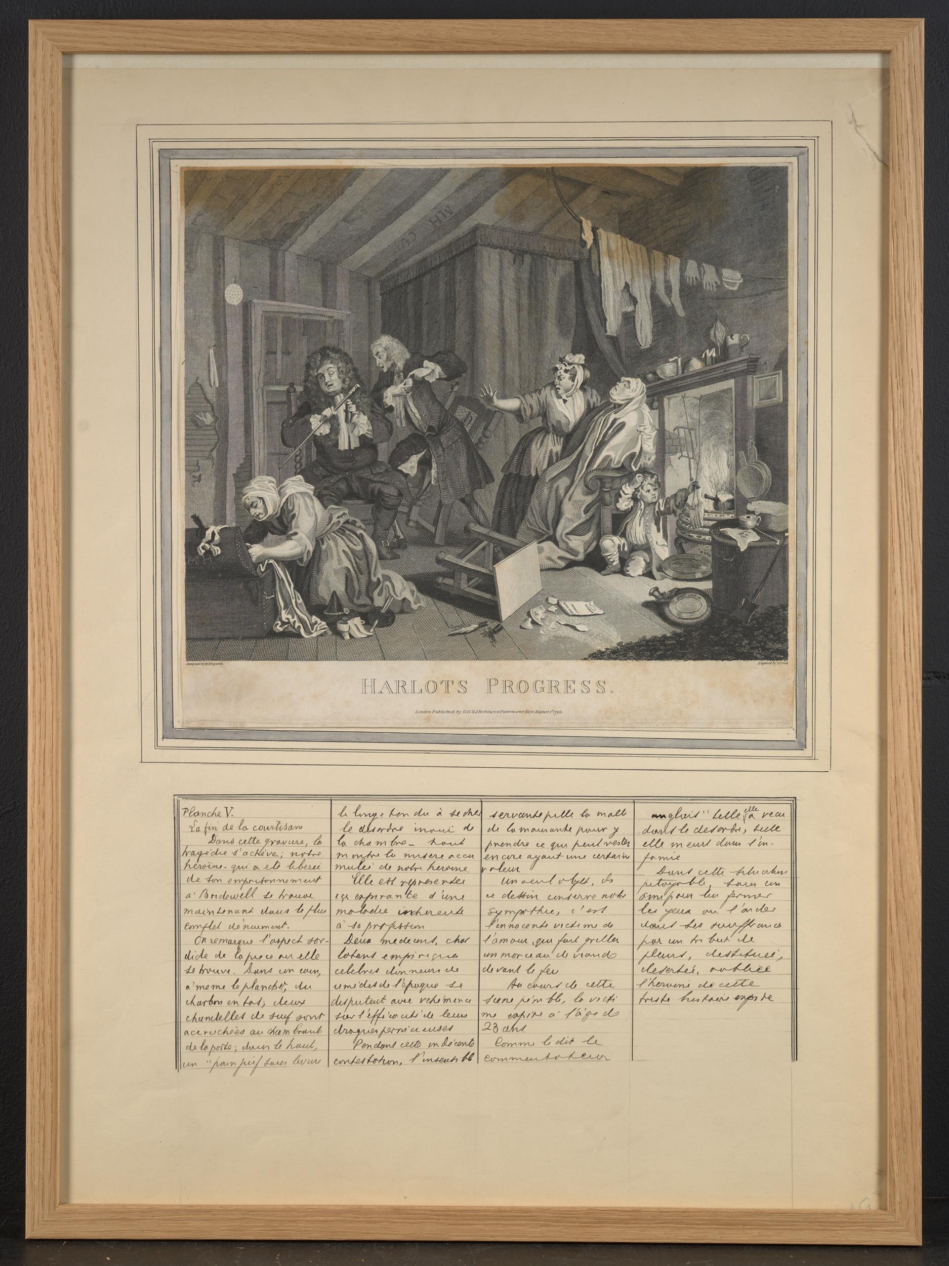 william hogarth used his print the harlot's progress to do what