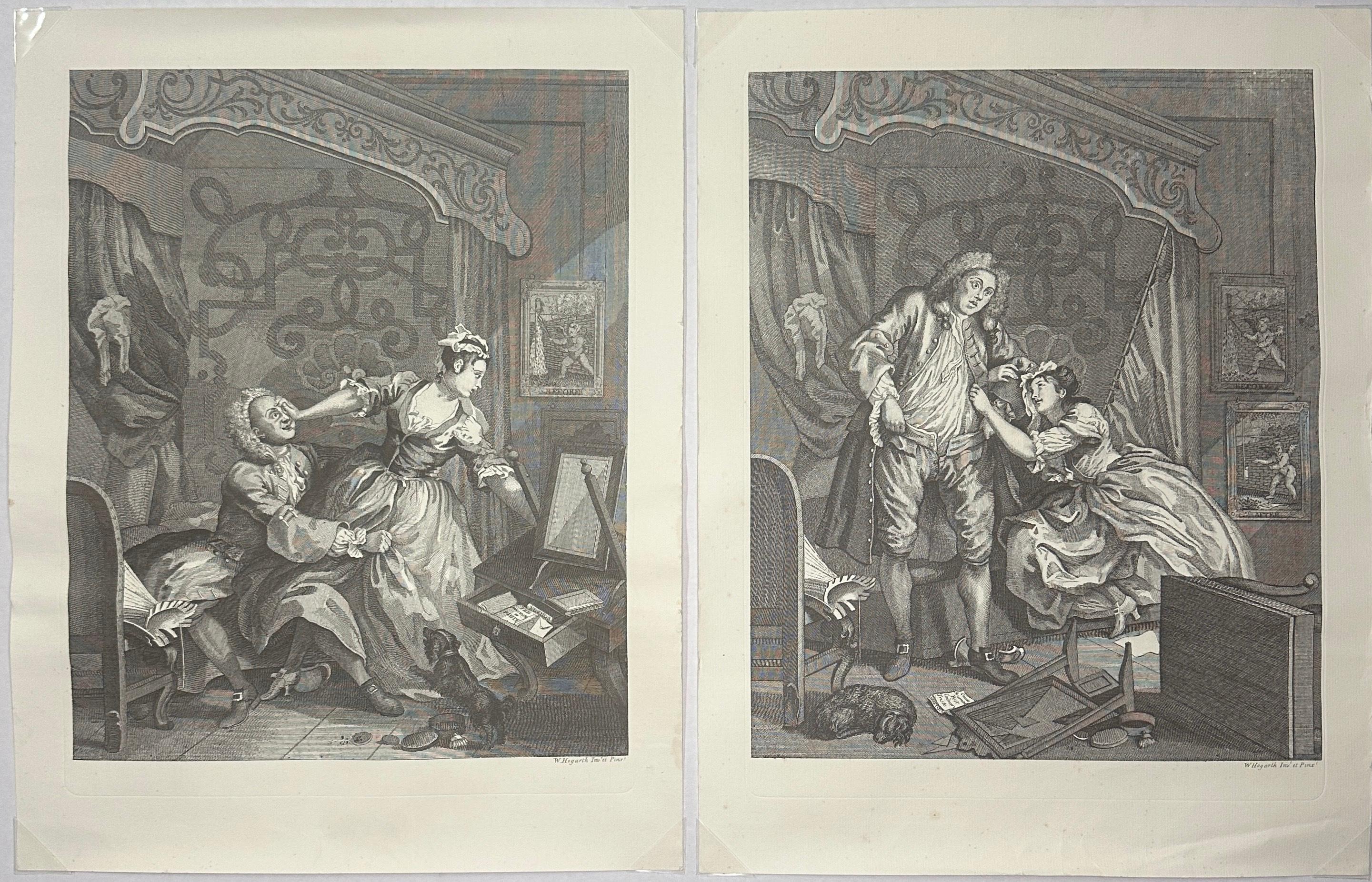 William Hogarth - 'Before and After' 2 Plate Etchings For Sale 4