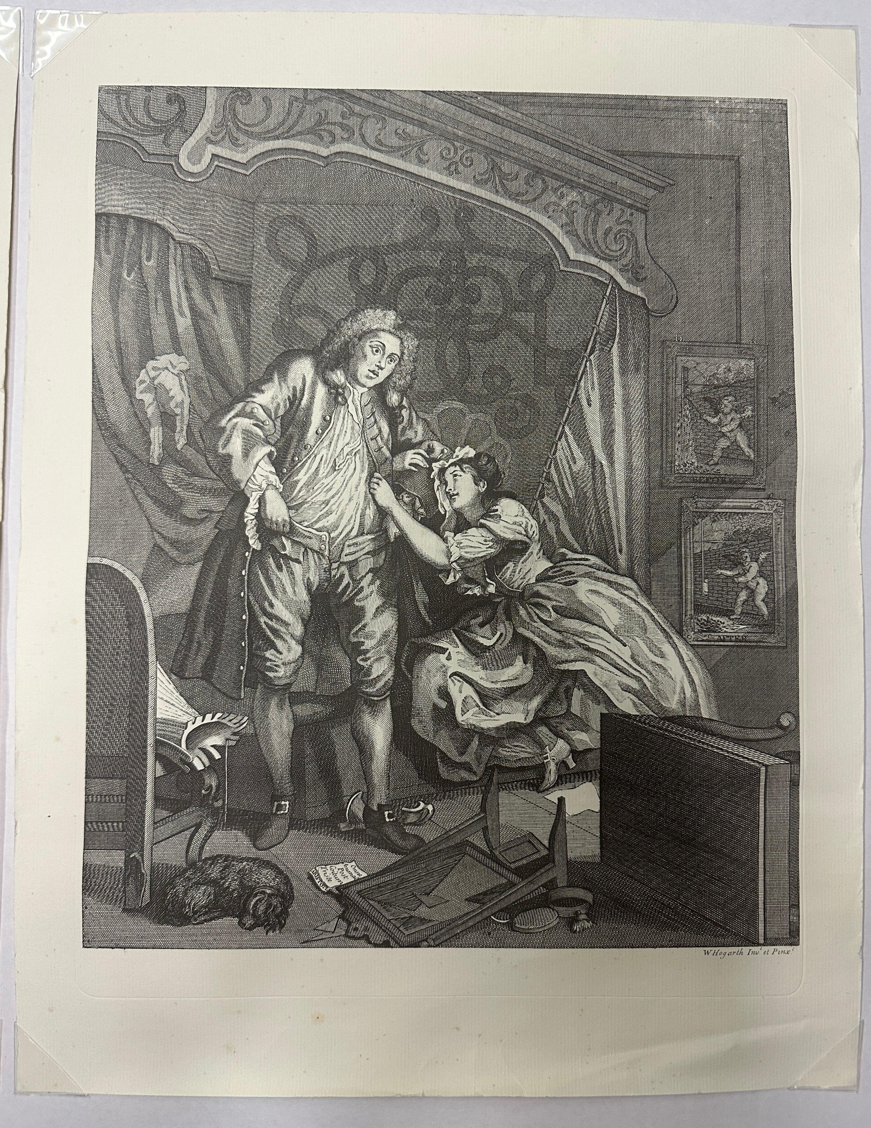 William Hogarth - 'Before and After' 2 Plate Etchings For Sale 2