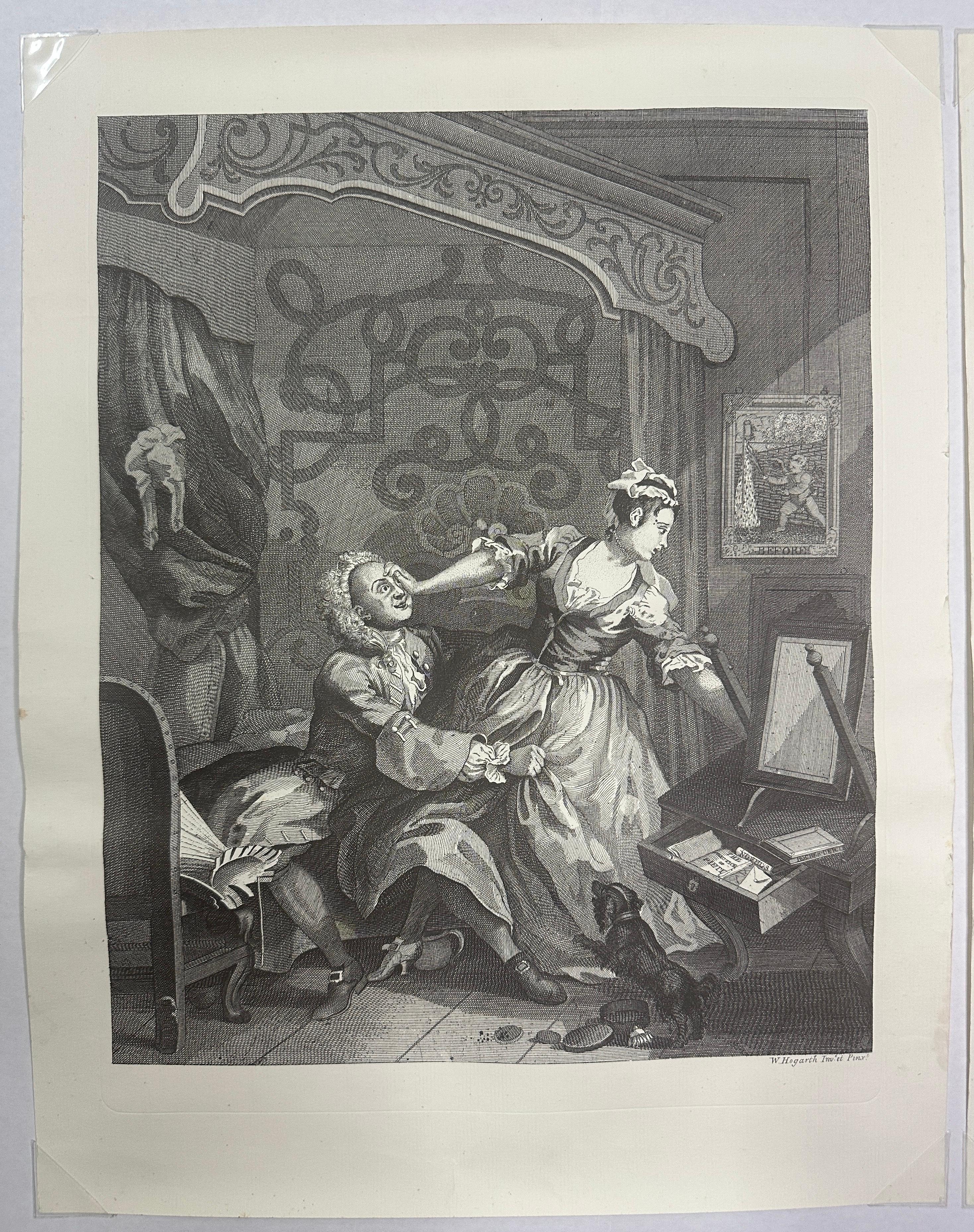 William Hogarth - 'Before and After' 2 Plate Etchings For Sale 3