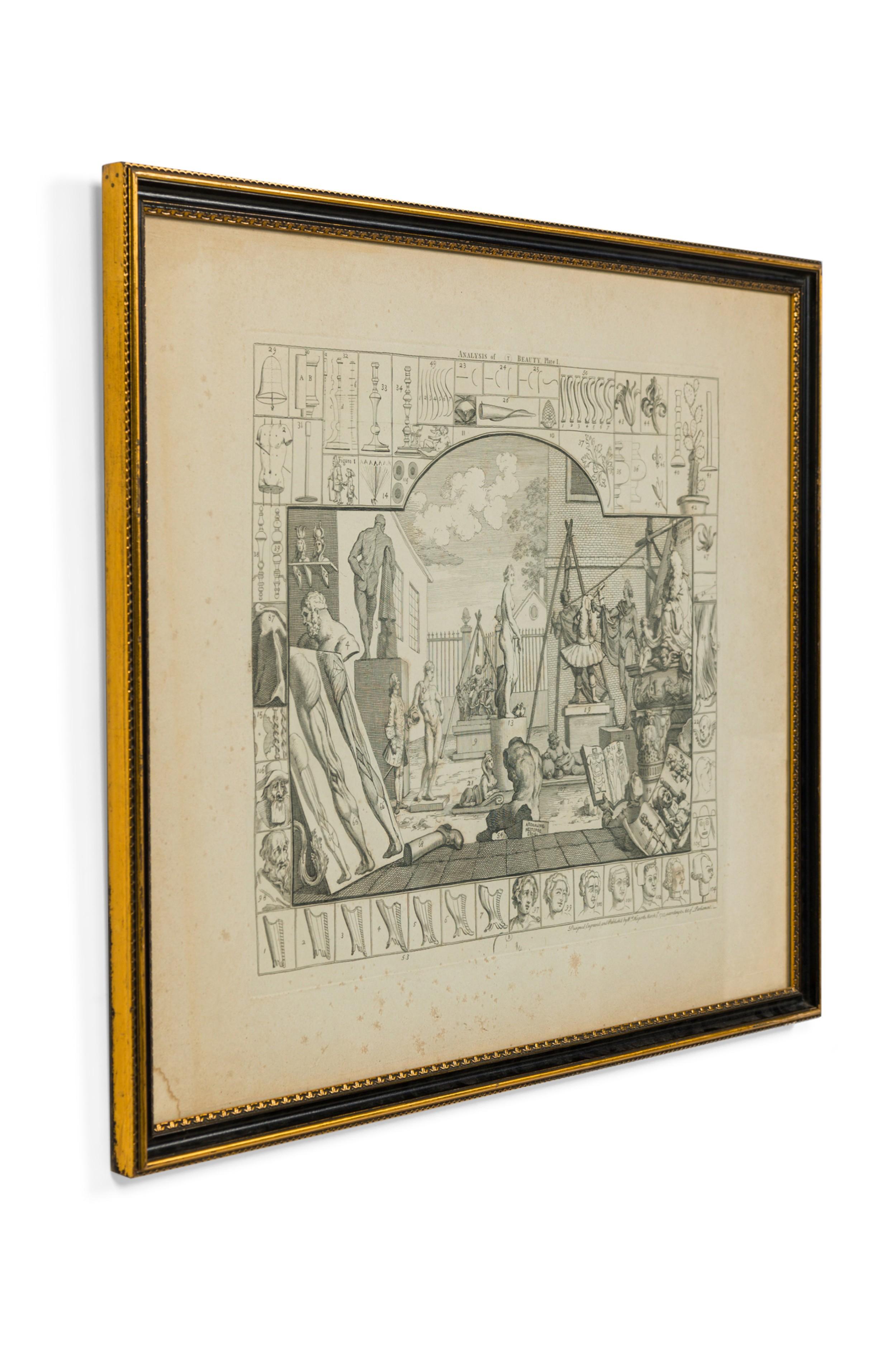 William Hogarth English Georgian Framed Print of 