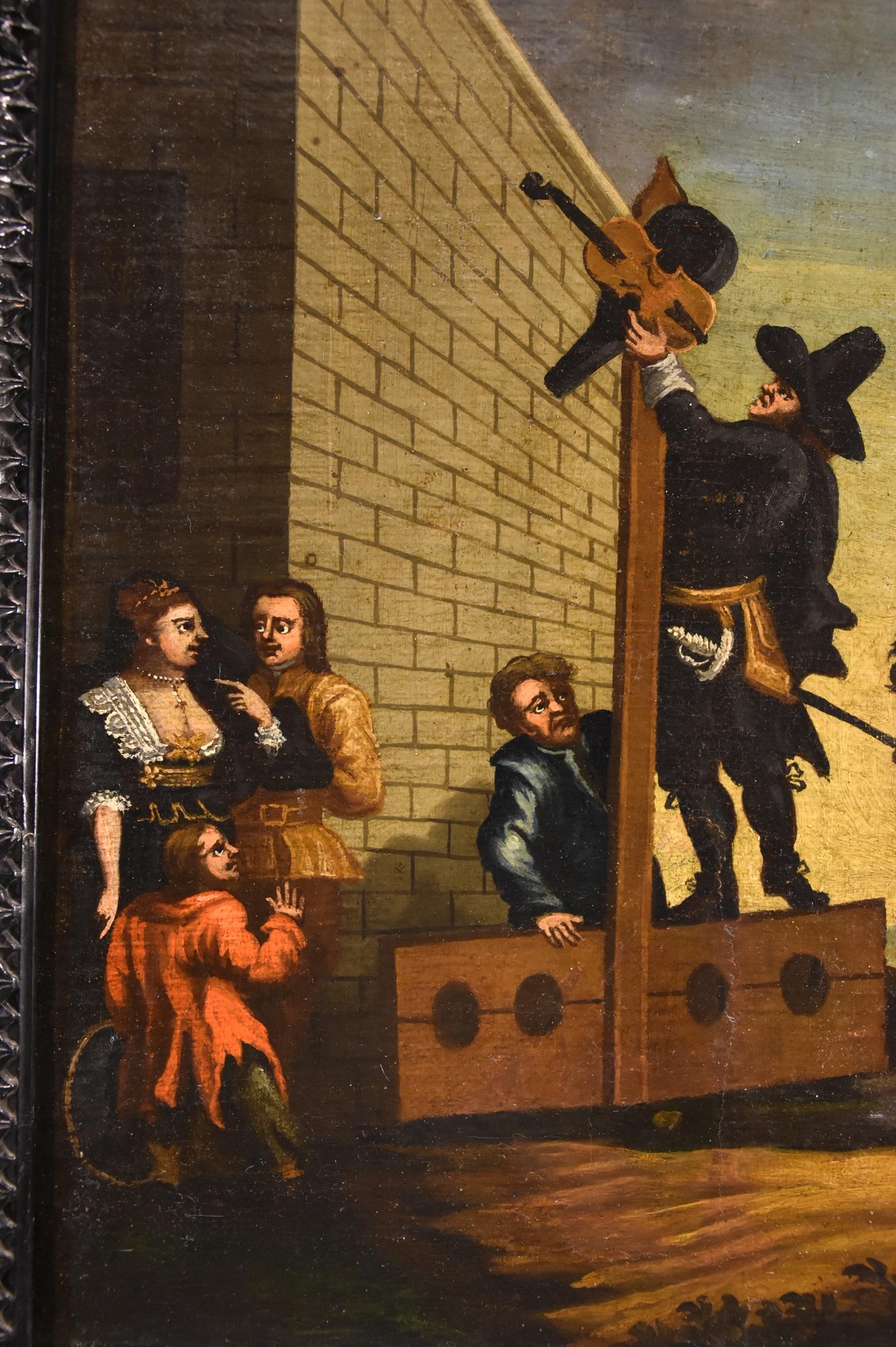 Hudibras Triomphante Hogarth, Gemälde Öl auf Leinwand, 18. Jahrhundert, Gemälde Alter Meister im Angebot 5