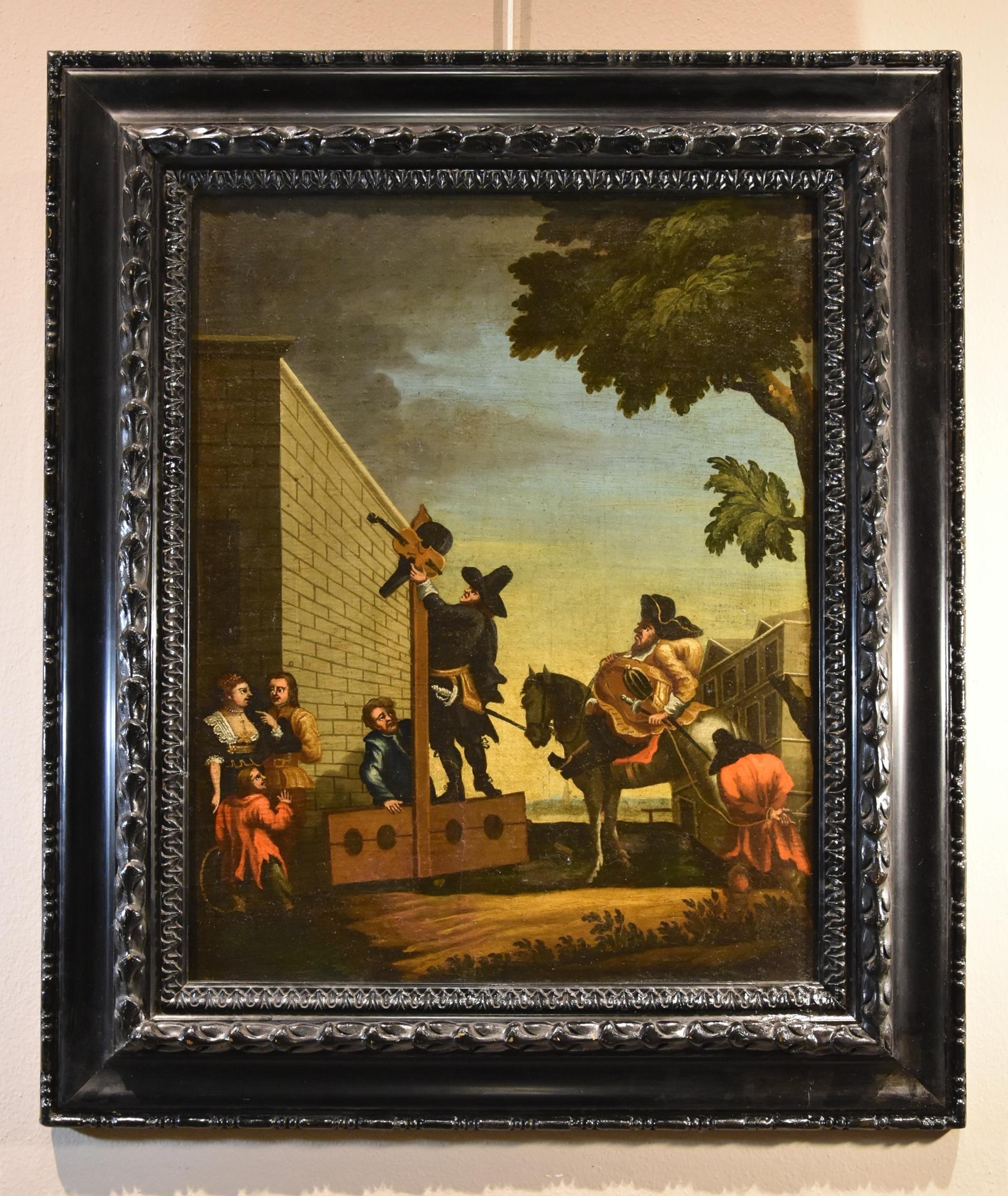 Hudibras Triomphante Hogarth, Gemälde Öl auf Leinwand, 18. Jahrhundert, Gemälde Alter Meister – Painting von William Hogarth (London 1697 - 1764) 