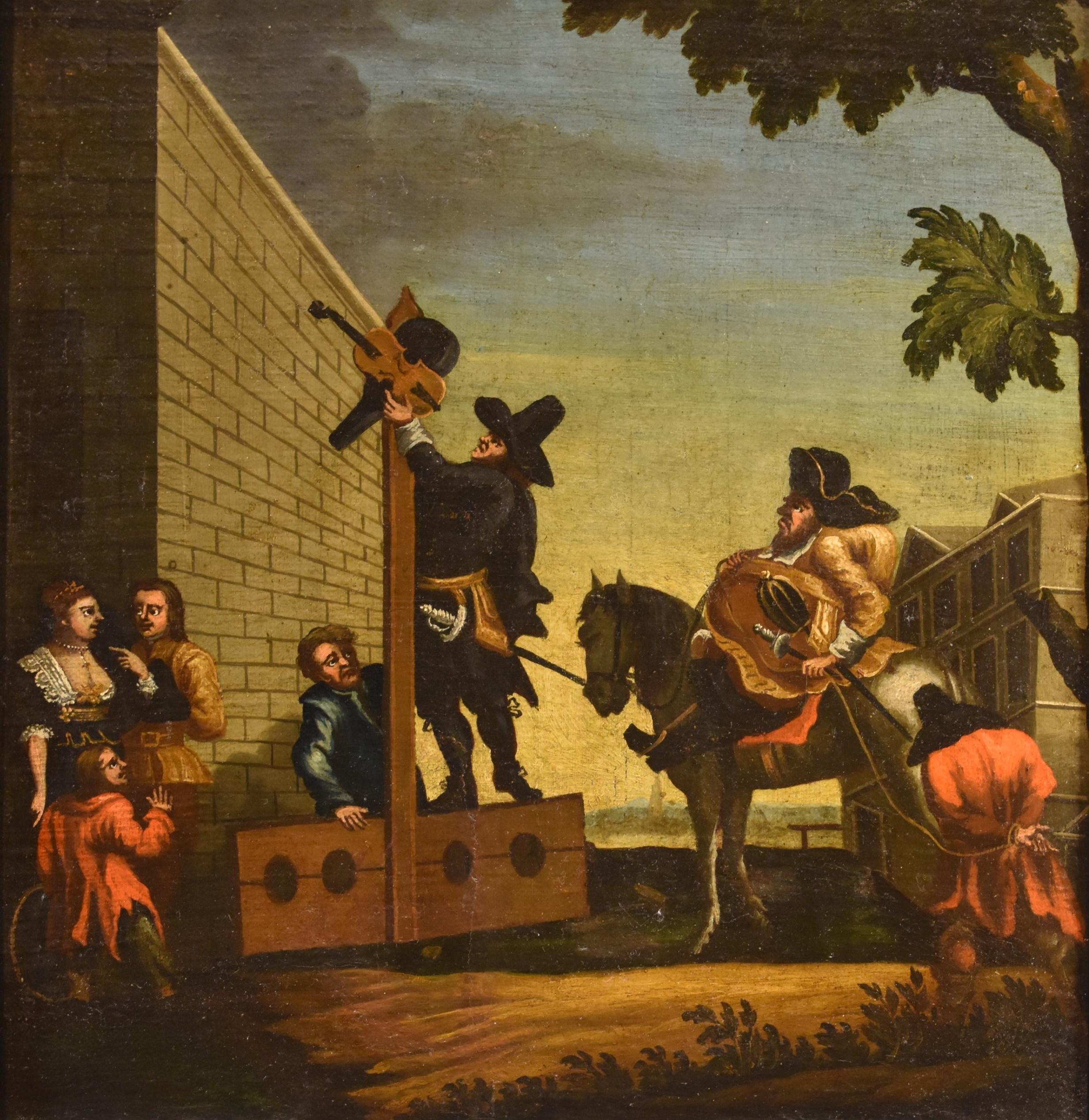 Hudibras Triomphante Hogarth, Gemälde Öl auf Leinwand, 18. Jahrhundert, Gemälde Alter Meister (Alte Meister), Painting, von William Hogarth (London 1697 - 1764) 