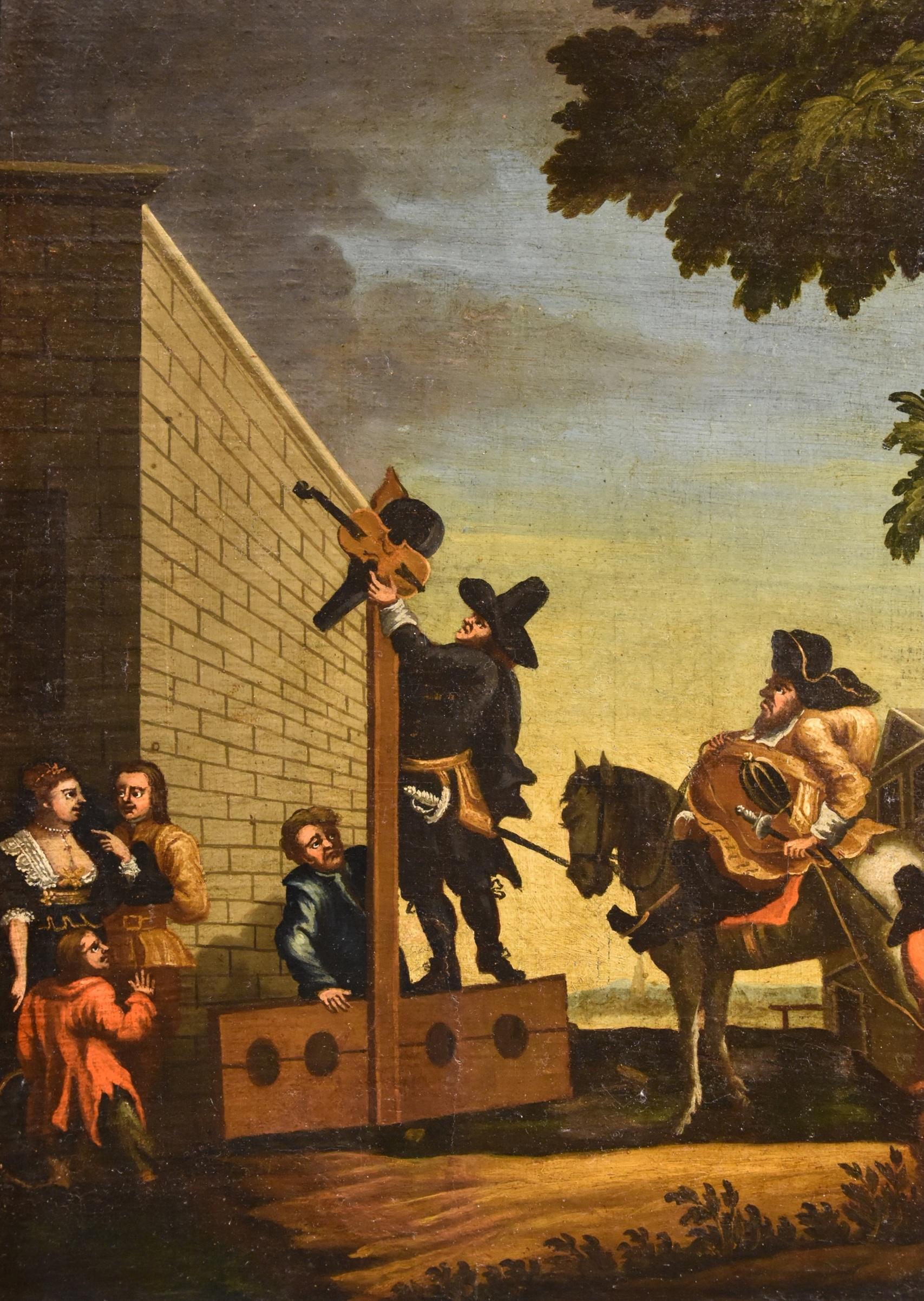 Hudibras Triomphante Hogarth, Gemälde Öl auf Leinwand, 18. Jahrhundert, Gemälde Alter Meister (Braun), Portrait Painting, von William Hogarth (London 1697 - 1764) 