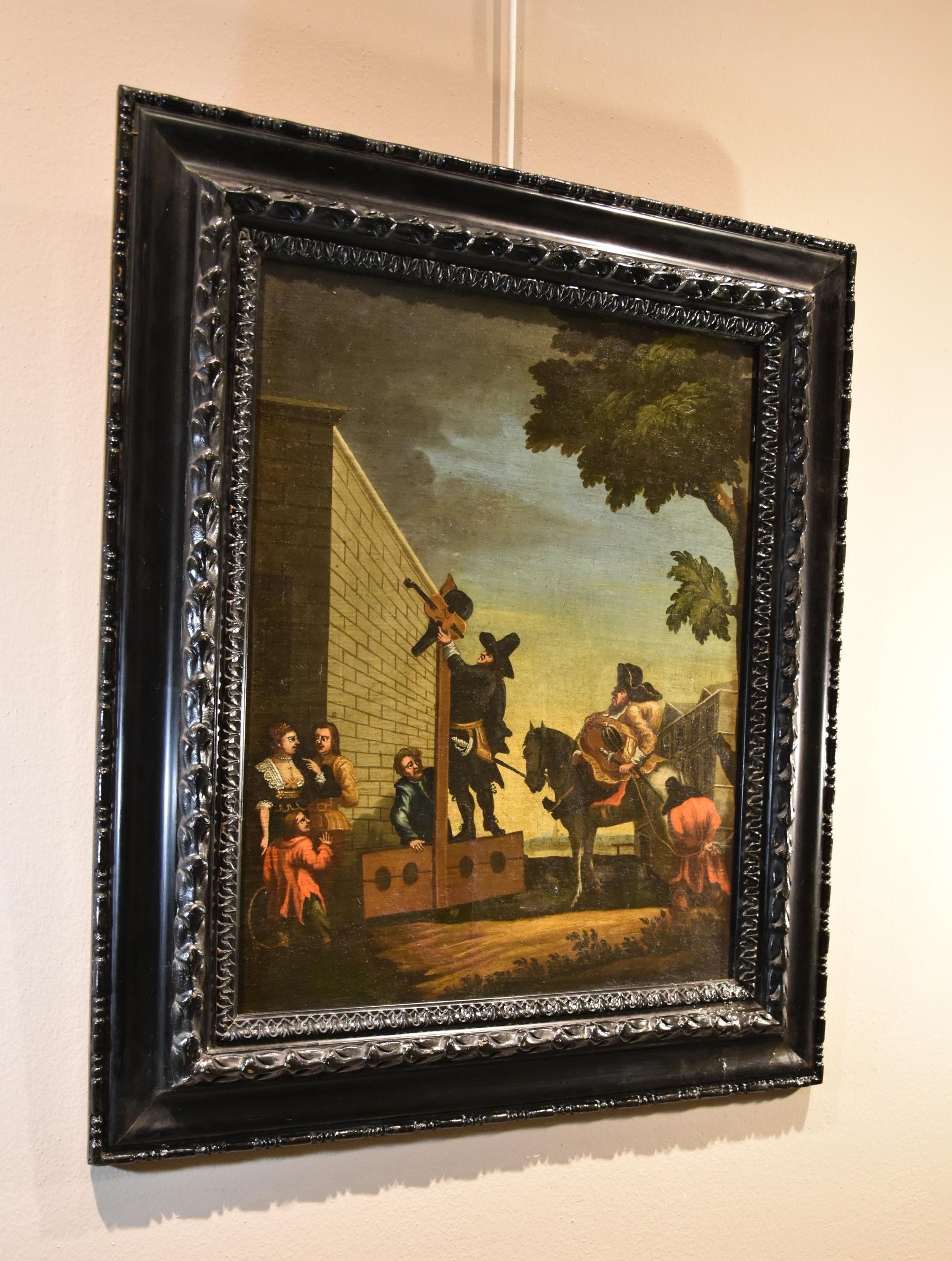 Hudibras Triomphante Hogarth, Gemälde Öl auf Leinwand, 18. Jahrhundert, Gemälde Alter Meister im Angebot 1