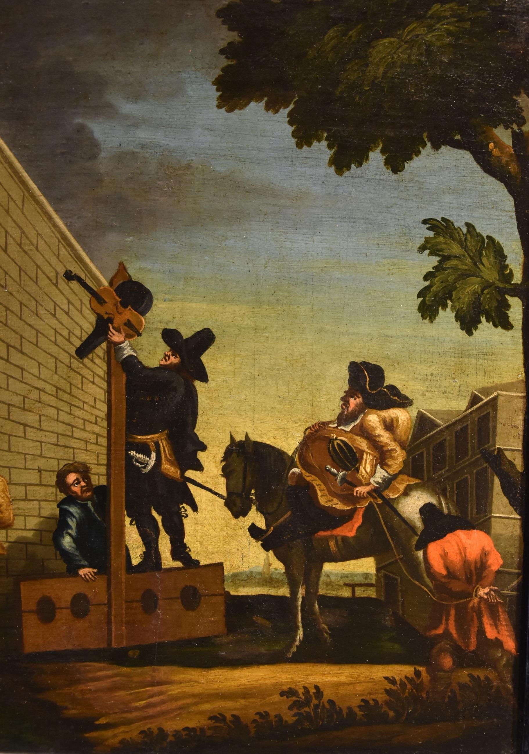 Hudibras Triomphante Hogarth, Gemälde Öl auf Leinwand, 18. Jahrhundert, Gemälde Alter Meister im Angebot 3