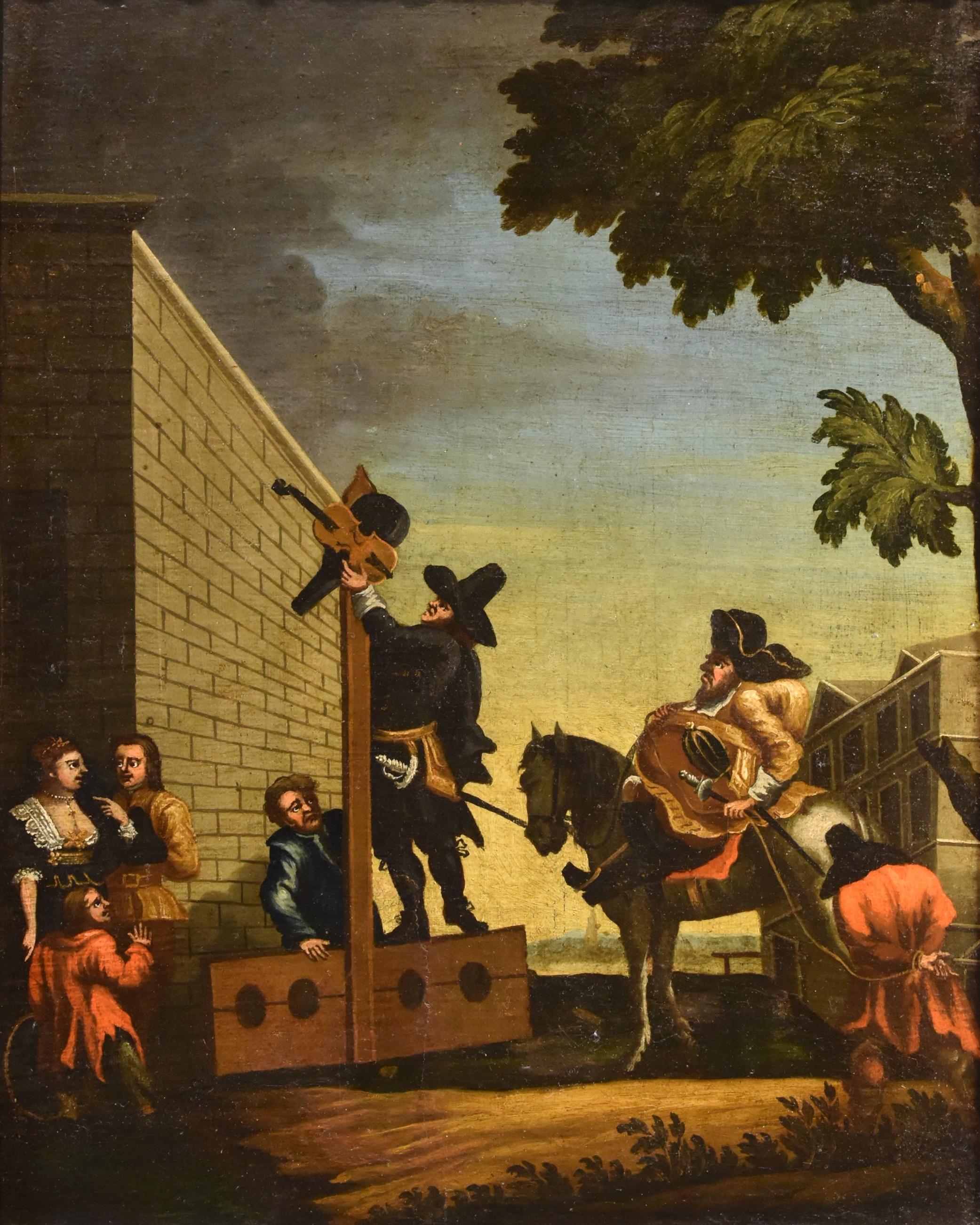 William Hogarth (London 1697 - 1764)  Portrait Painting – Hudibras Triomphante Hogarth, Gemälde Öl auf Leinwand, 18. Jahrhundert, Gemälde Alter Meister