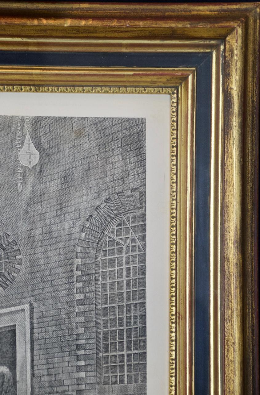  Quatre gravures de Hogarth encadrées « Four Times of the Day » en vente 8