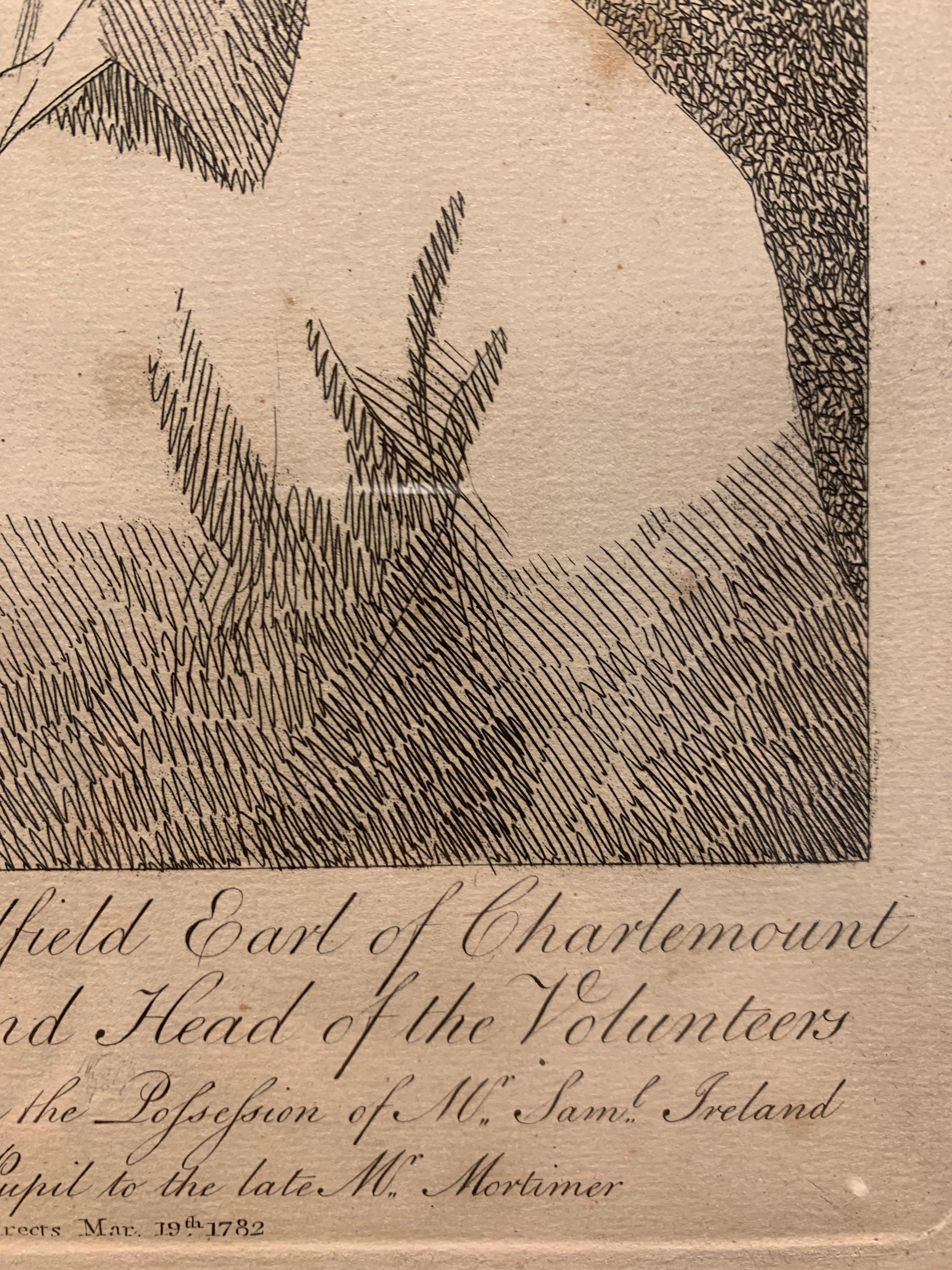 'Portrait of James Caulfield' by William Hogarth, Etching For Sale 4