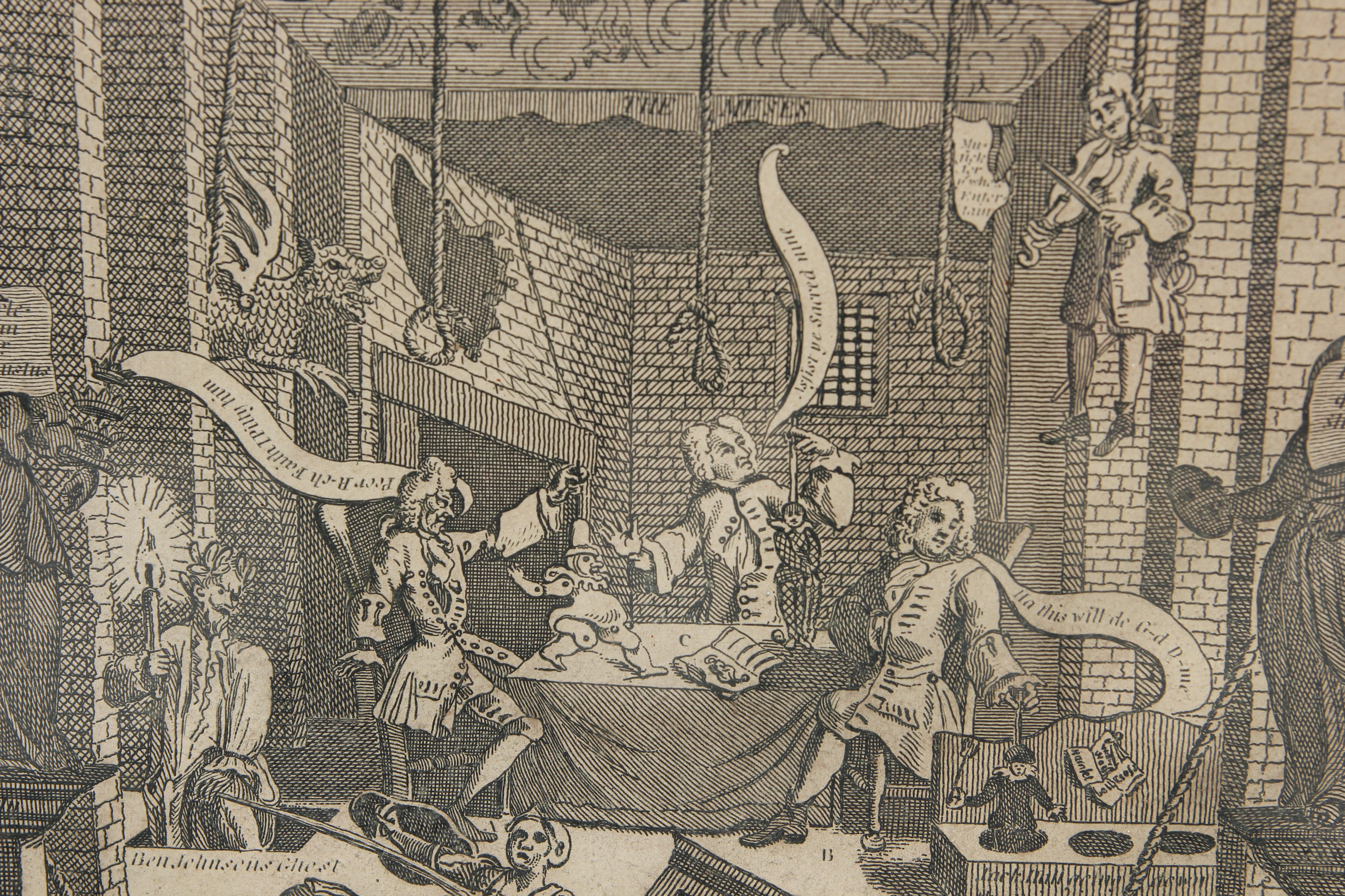 Original-Radierungen von „The Beggars Opera“ und „A Just View of The British Stage“ – Print von William Hogarth