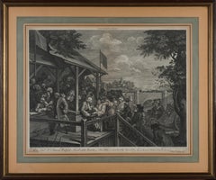 The Polling - Original Etching by William Hogarth - 1758