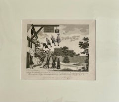 The Weighing House Engraving, Figurative Print, Circa 1830, Unframed