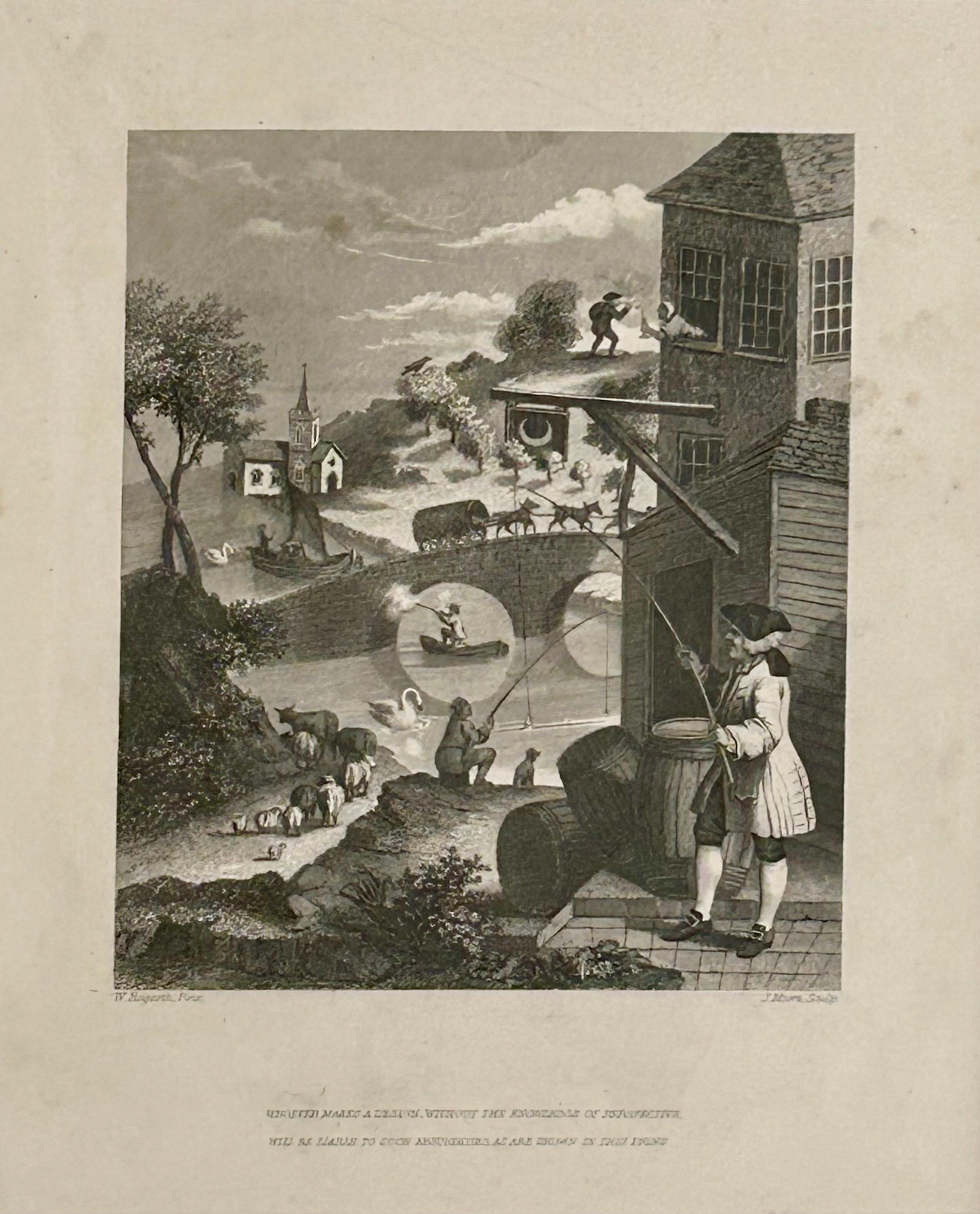 Chiunque realizzi un disegno senza conoscere la prospettiva - Print di William Hogarth