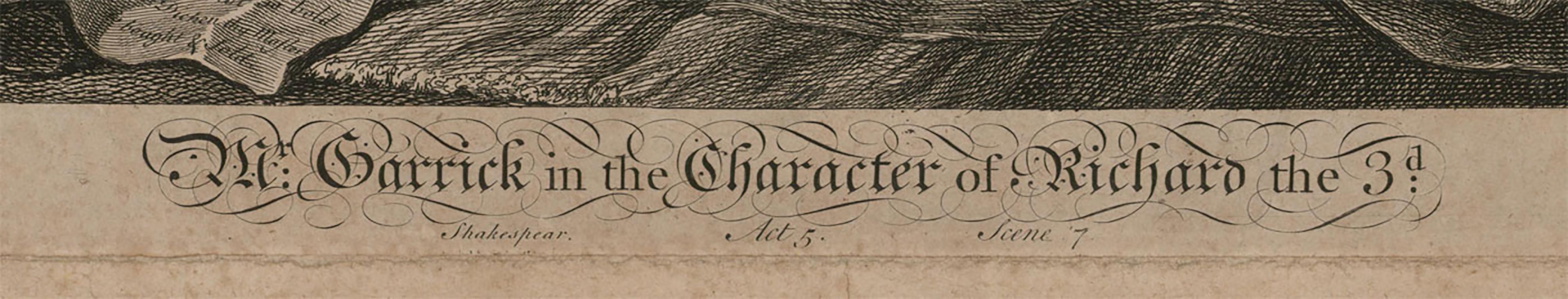 William Hogarth (1697–1764) - 1746 Engraving, Mr Garrick, Richard the Third 3