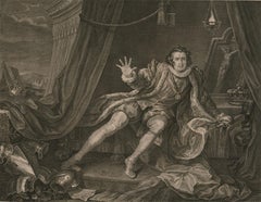 William Hogarth (1697–1764) - 1746 Engraving, Mr Garrick, Richard the Third