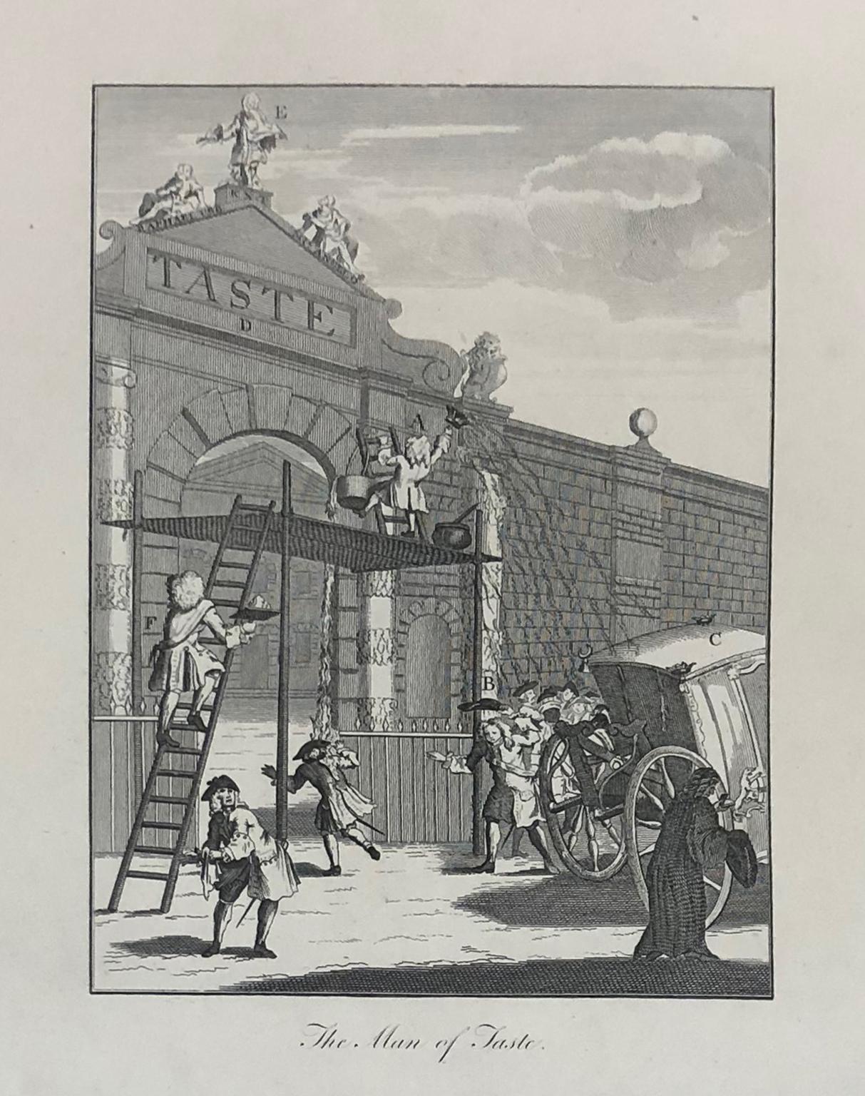 William Hogarth (1697-1764) The Man of Taste / Rich's Triumphant Entry 
From The Works Of William Hogarth, From The Original Plates Restored By James Heath, Esq. R.A.; With The Addition Of Many Subjects Not Before Collected; To Which Are Prefixed, A