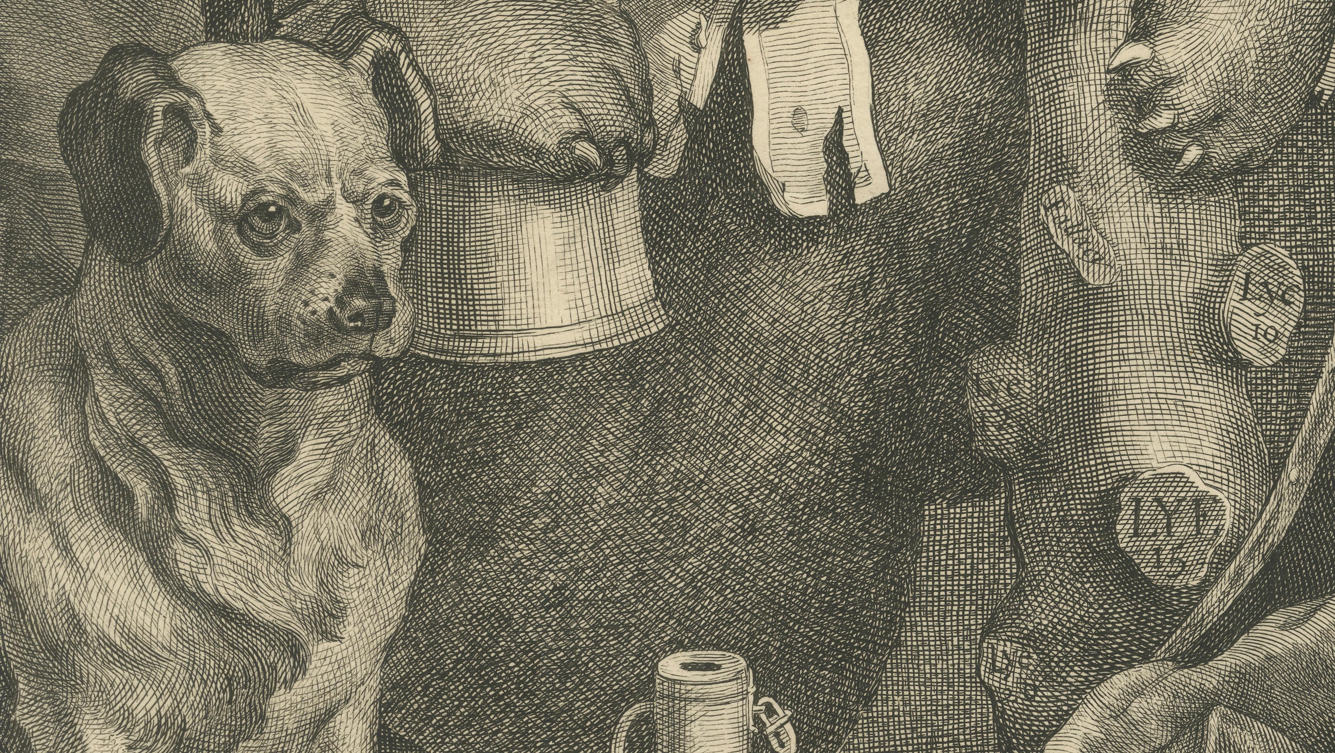 William Hogarth, The Bruiser – Satirical Churchill Bear Engraving, 1763
