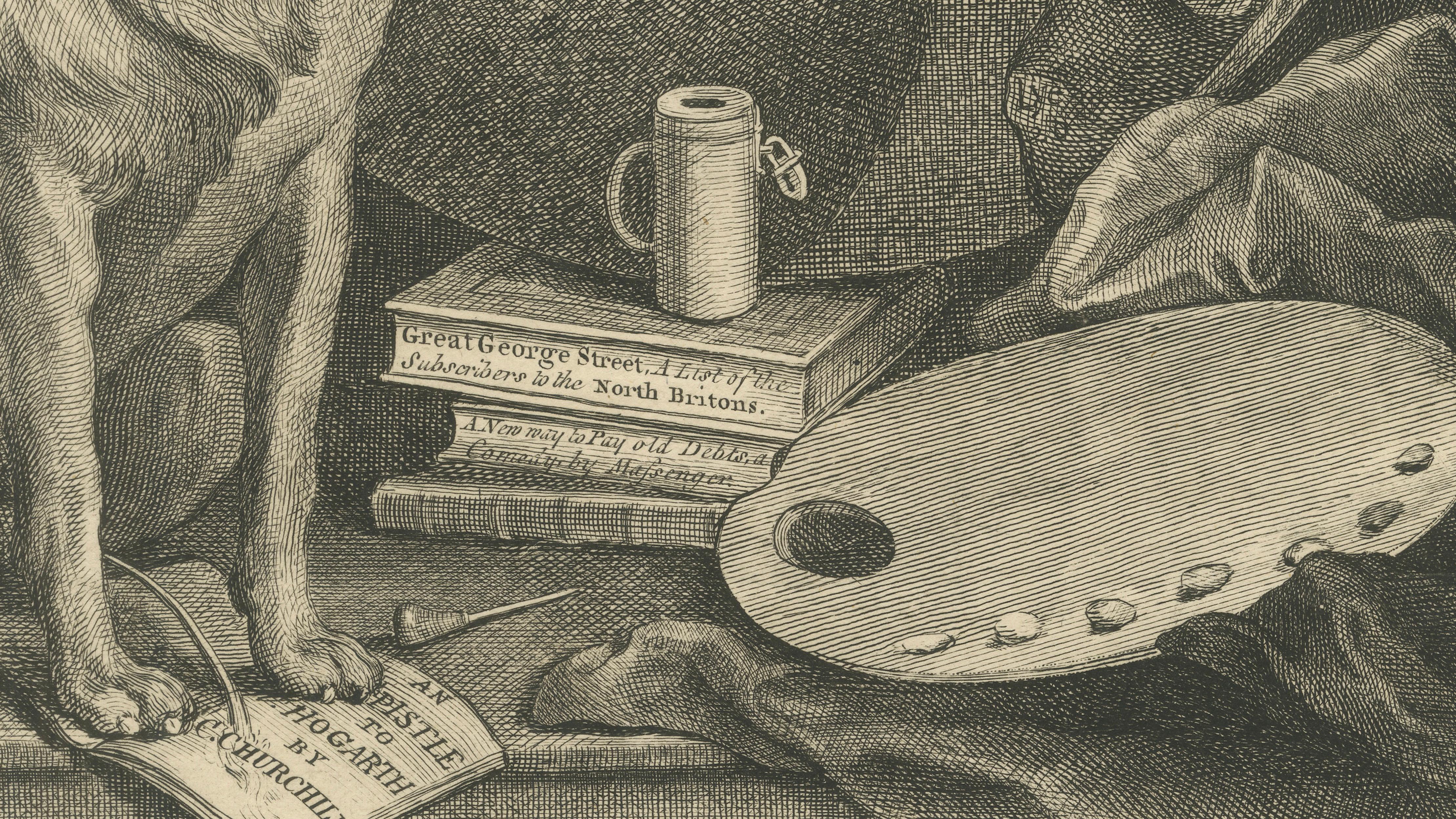 William Hogarth, The Bruiser – Satirical Churchill Bear Engraving, 1763