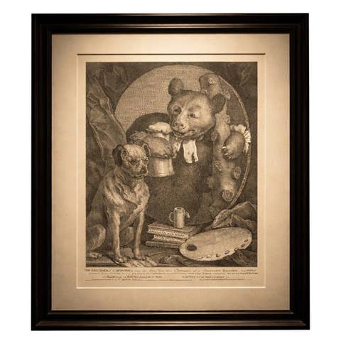 William Hogarth, The Bruiser – Satirical Churchill Bear Engraving, 1763