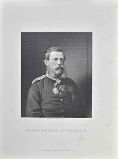 Porträt des Kronprinzen von Preußen - Lithographie von William Holl - 1872