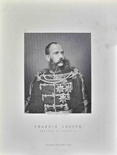 Portrait of Francis Joseph, Emperor of Austria-Lithograph by William Holl - 1872