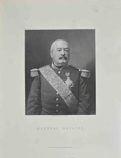 Porträt des Marshal Bazaine – Lithographie von William Holl – 1872