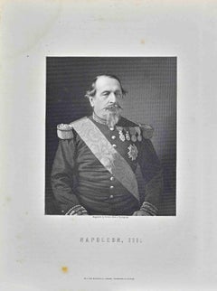 Porträt von Napoleon III. - Lithographie von William Holl - 1872