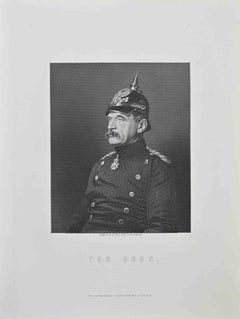 Portrait of Von Roon - Lithograph by William Holl - 1872