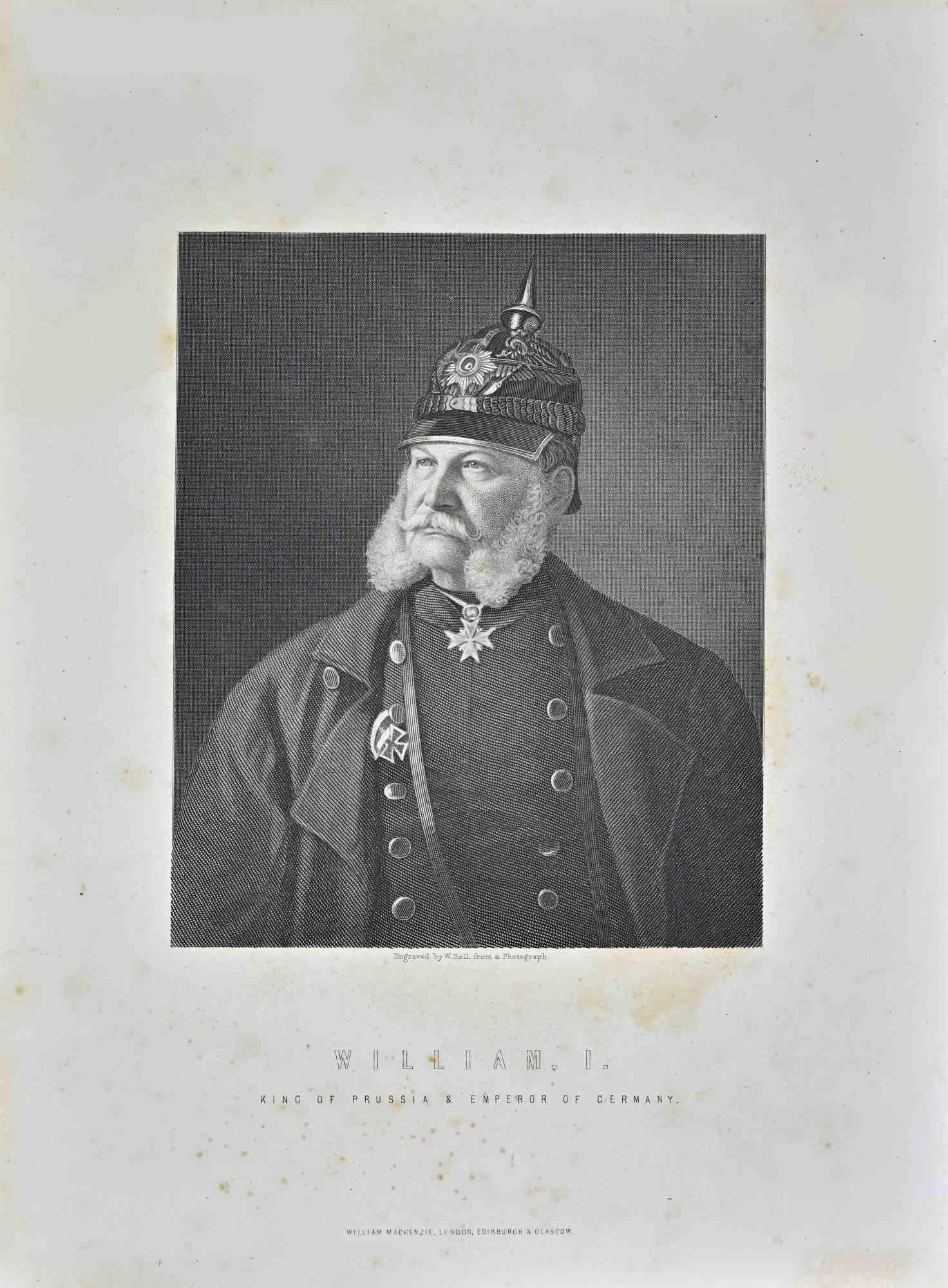 Portrait of William I King of Prussia and Emperor of Germany is an artwork realized by William Holl (1807-1871).

Lithograph, printed in 1872 by Milliam Mackenzie, London.

Good condition.