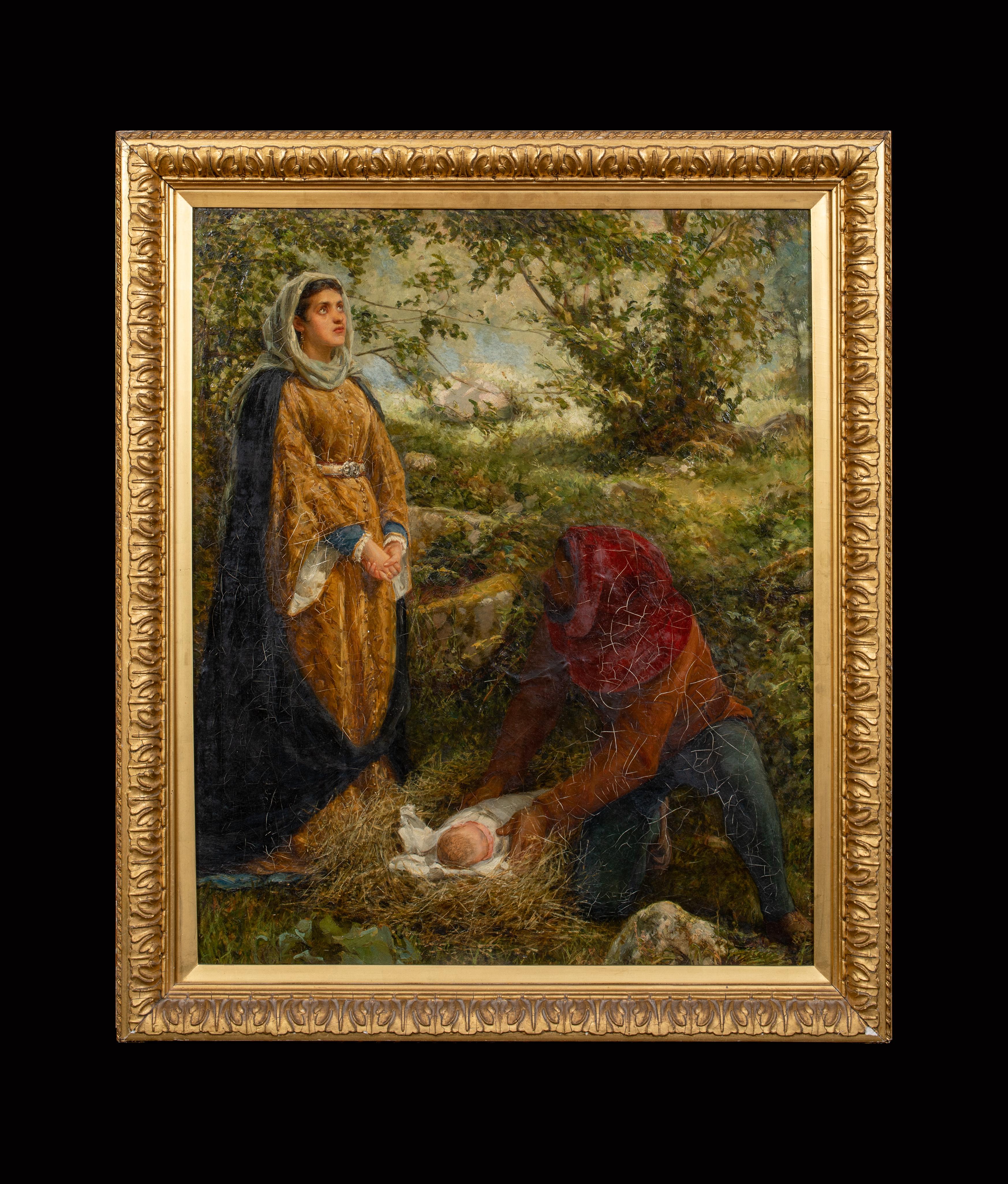 Descanso de la Huida a Egipto, siglo XIX

inscrita a WILLIAM HOLMAN HUNT (1827-1910)

Gran escena prerrafaelita del siglo XIX del descanso de la huida a Egipto, óleo sobre lienzo atribuido a William Holman Hunt. Hermosa escena típica de la obra del