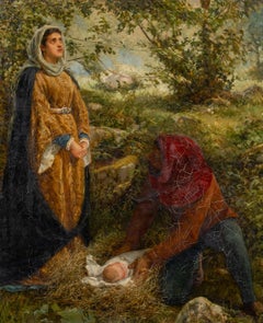 Rest From The Flight Into Egypt, 19th Century  inscribed to WILLIAM HOLMAN HUNT 