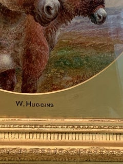 19th century Victorian Mother Donkey with her foal