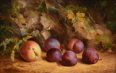 Oil Painting by William Hughes "Victoria Plums"