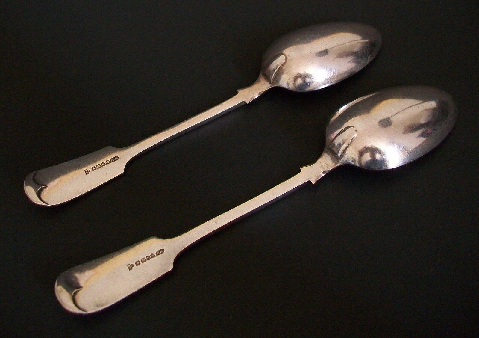 English William Hutton & Sons, Antique Silver-Plate Serving Spoons, U.K., circa 1900 For Sale