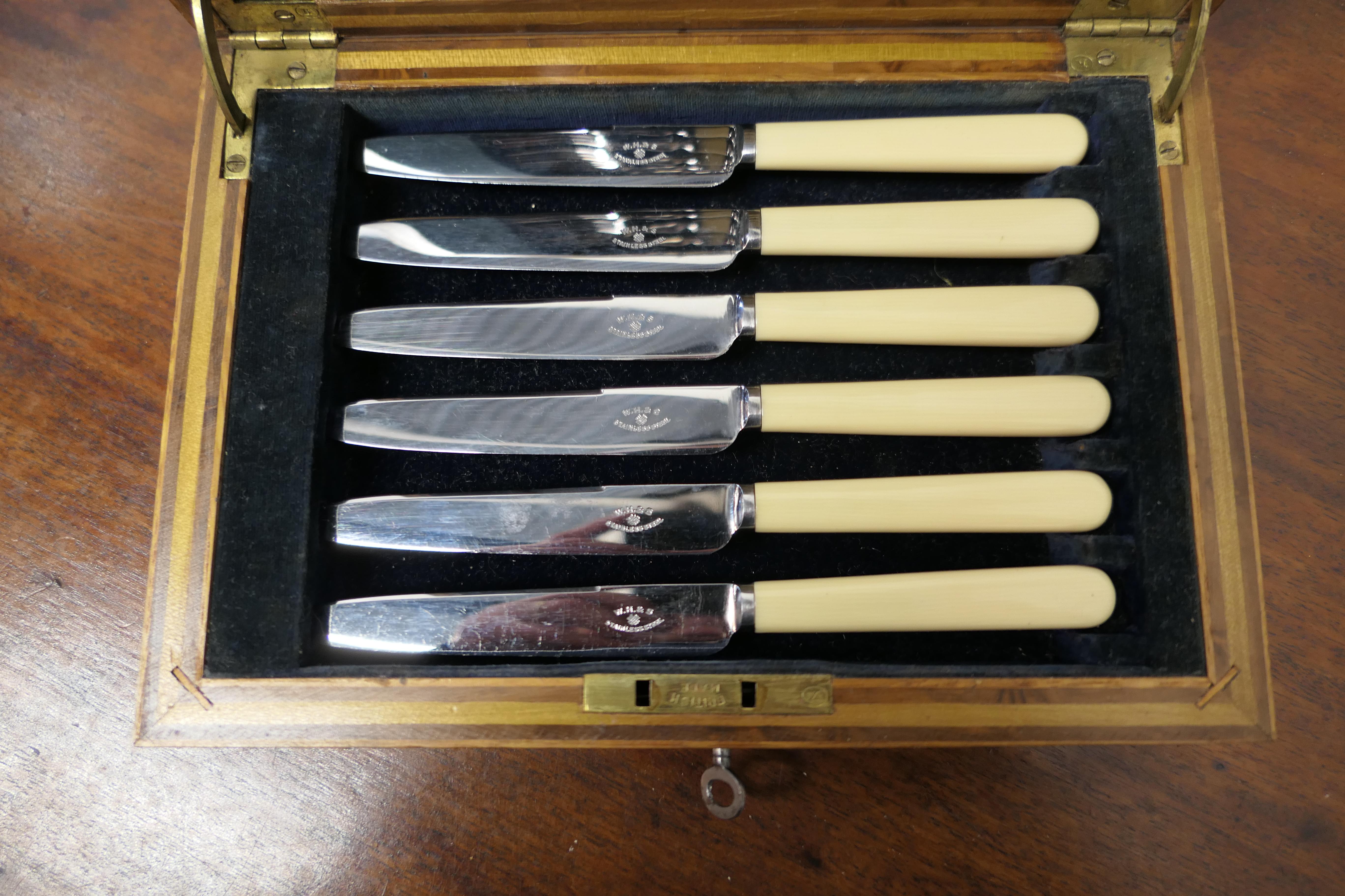 Mid-20th Century William Hutton & Sons Desert Cutlery Canteen For Sale