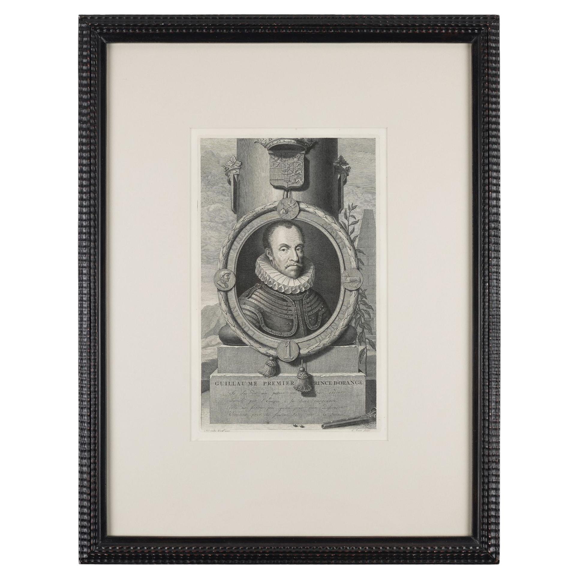 William Ier, Prince d'Orange de Gerard Valck d'après van der Werff, 1680-1720 en vente