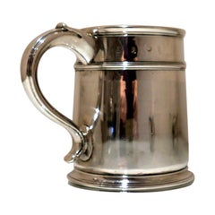 William III Britannia Silver Pint Mug London 1697 Benjamin Pyne