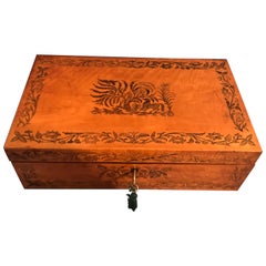 William IV 1830 Satinwood and Inlaid Rosewood Writing Slope