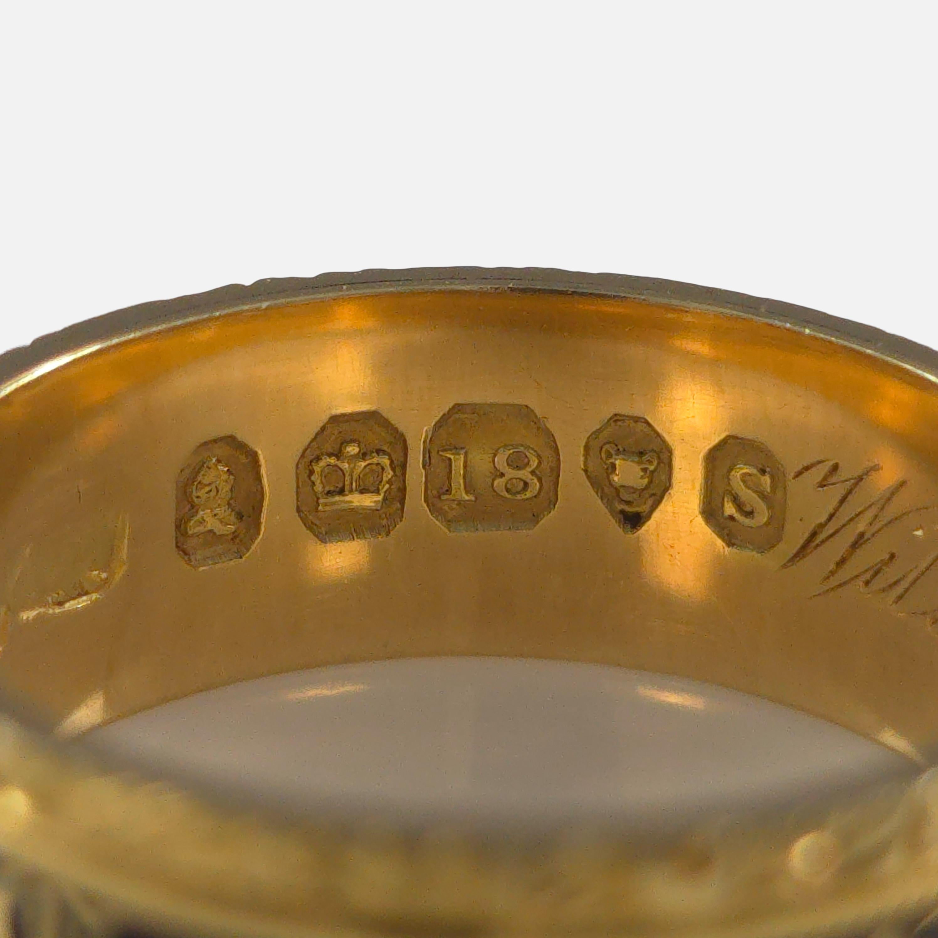 William IV 18ct Gold and Enamel Memorial Ring, 1833 For Sale 3