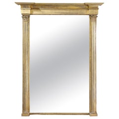 William IV 19th Century Carved Giltwood and Gesso Mirror of Massive Proportions