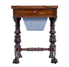 William IV 19th century flip top side table