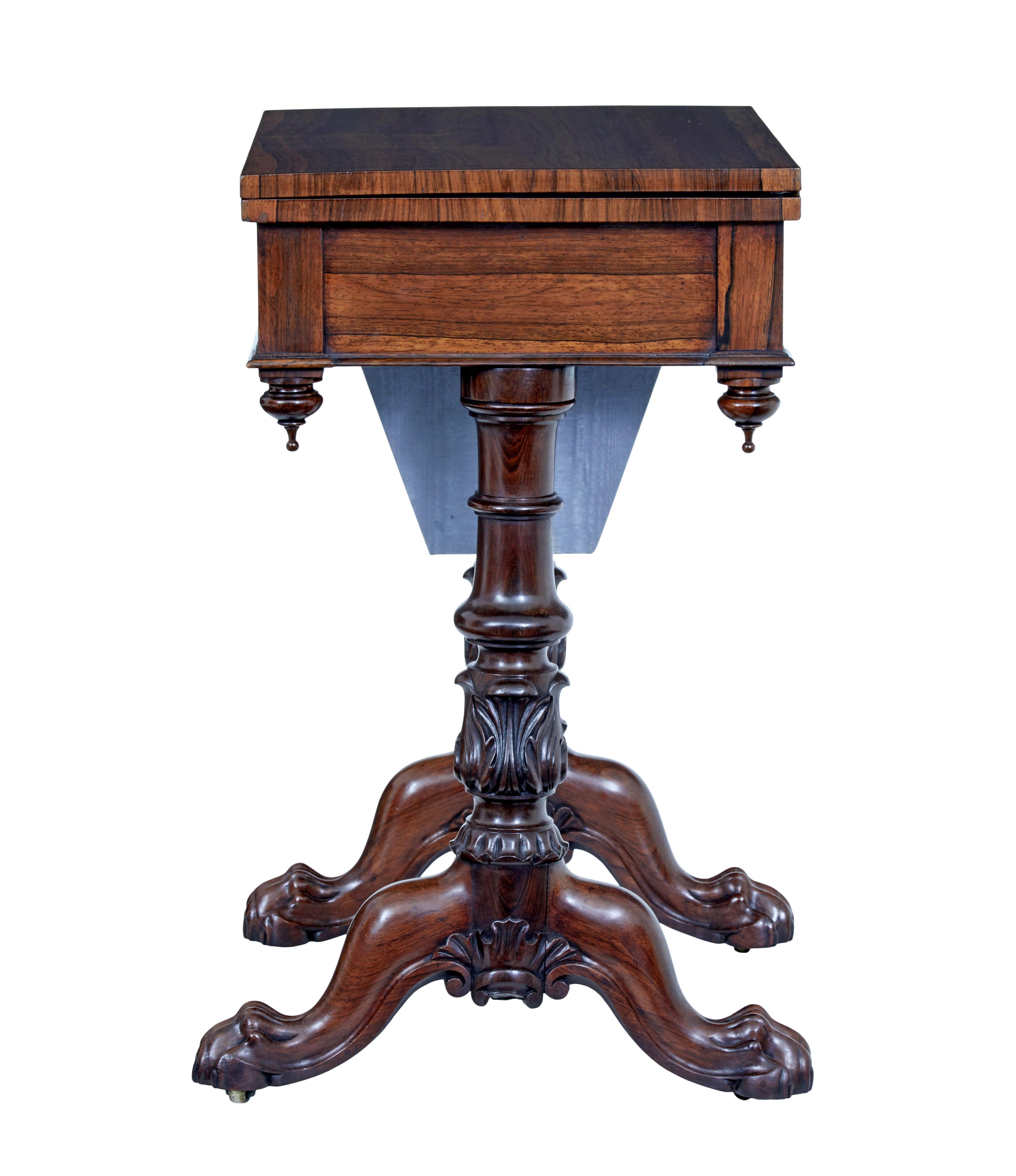Table d'appoint en palissandre du XIXe siècle de William IV Bon état - En vente à Debenham, Suffolk