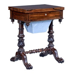 William IV 19th Century Palisander Flip Top Side Table
