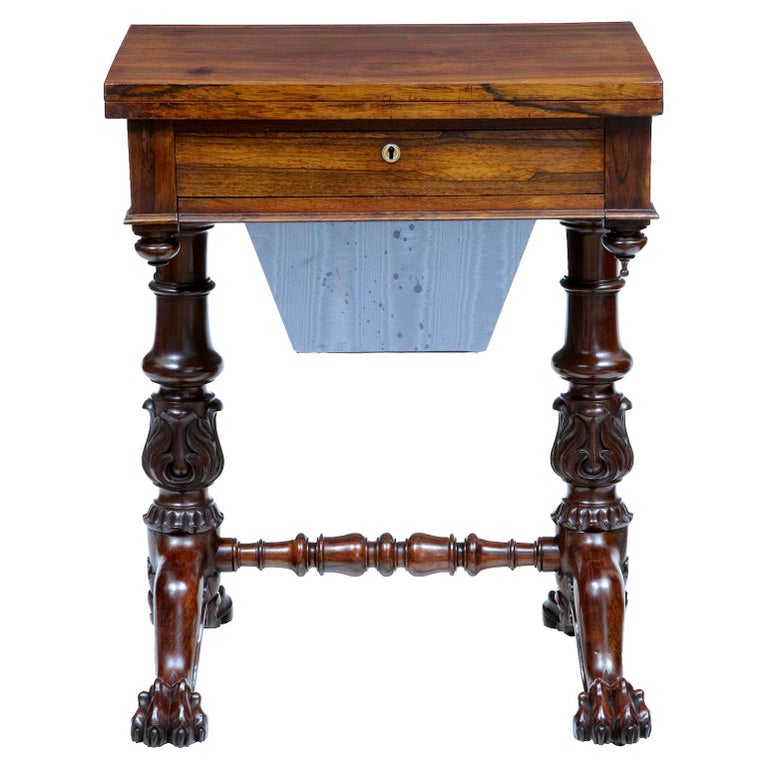 William IV palisander work table, 1830, offered by Debenham Antiques Ltd